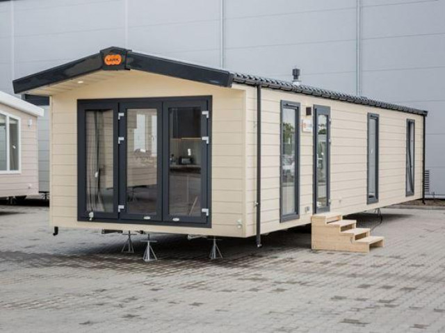 Lark Leisure Home Korfu 12m Mobilheim Wohnwagen Dauercamping Winterfest - Camping - nordhorn