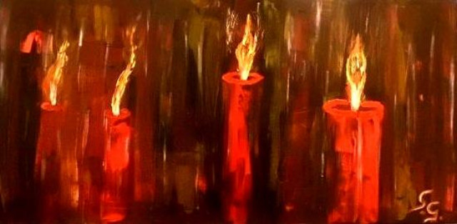 XXL - Acrylbild - handsigniertes Unikat ! - Haushalt - Schkopau