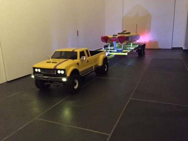 Bootstrailer mit Zugfahrzeug Cross RC PG4L und Catamaran 2x6S inkl. DX4C - Modellbau - München