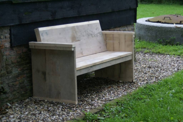 Bauholz Gartenbank Bielefeld von www.exklusivdutchdesign.de - Handwerk Hausbau Garten - Haaksbergen