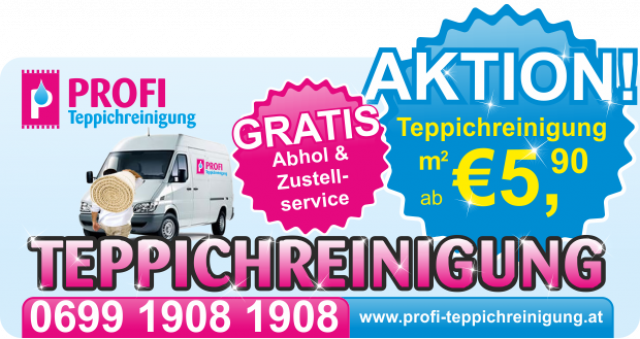 Teppichreinigung mit gratis abholung Profi Teppichreinigung wien - Dienstleistungen Business Gewerbe - Wien