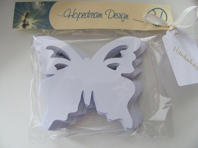 100 Tischkarten Butterfly - Kleidung Schmuck Accessoires - Berlin