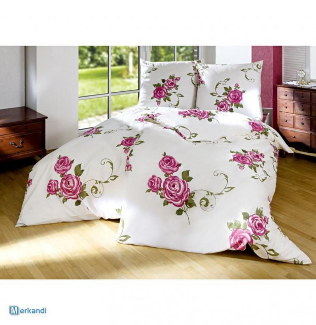 Elegante Bettwäsche mit Blumendekor Restposten - Haushalt - Görlitz