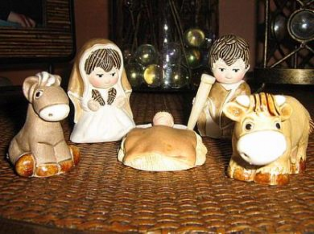 Handgemachte peruanische Weihnachts Grippenfiguren aus Ton - Sammlungen -  