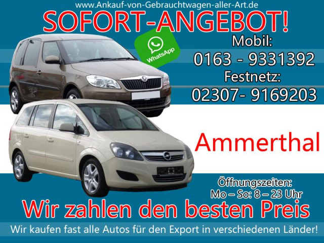 Kaufe jedes Auto Ammerthal | Ankauf von Autos Ammerthal - Fairen Preis verkaufen - Auto Specials - Ammerthal