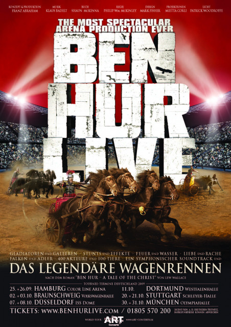 BEN HUR LIVE - Das monumentale Live-Erlebnis. Jetzt in deutschen Arenen. - Eintrittskarten Tickets - Berg / Mörlbach