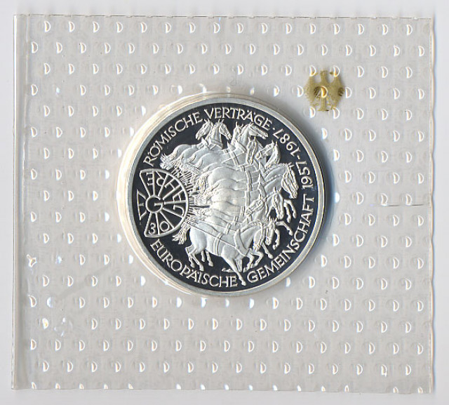 10 DM-Gedenkmünzen in silber, polierte Platte, original verschweisst - Sammlungen - Goslar