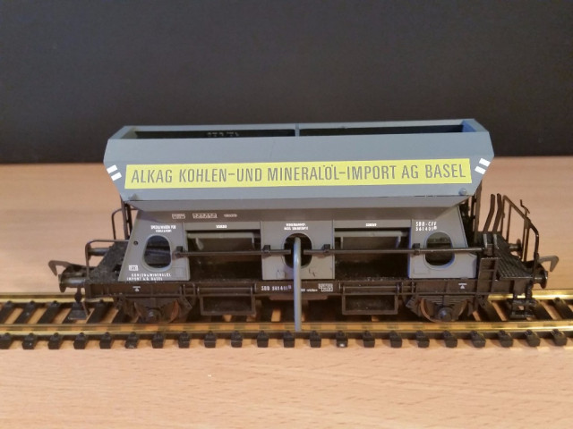 H0 Fleischmann 5511 Selbstentladewagen der SBB ALKAG Kohlewagen - Modellbau - Gröden