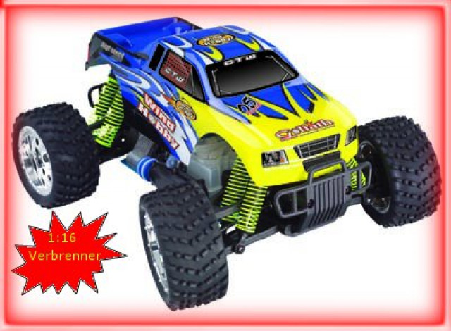 1zu16 RC Off-Road Verbrenner Monster Truck 4WD Aluminium-Unterbau - Modellbau - Nidderau