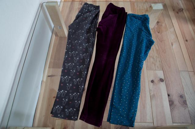 3x Größe 128 drei Stück Leggings Mädchen Kinder Klamotten Set Hose - Baby und Kind - Wuppertal