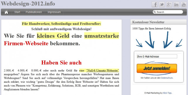 Schluß mit aufwendigem Webdesign! - Internet - Zürich