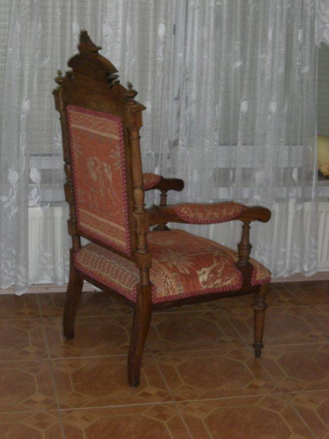Antiker Sessel / Armlehnstuhl aus der Gründerzeit, nußbaum - Moebel Haushalt - 34128