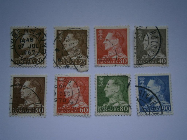 Briefmarken - Dänemark - König Frederik IX - Sammlungen - Hamburg