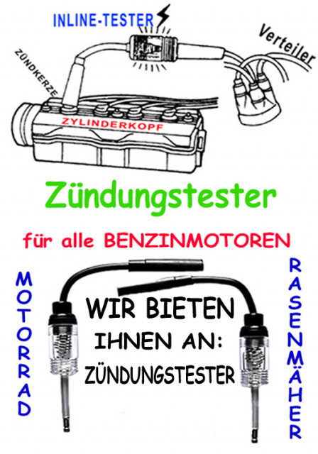 Zündungstester für alle Benzinmotoren - Auto Zubehoer - Bruckberg