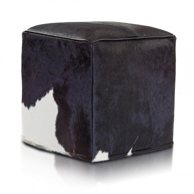 Hocker Sitzhocker Würfel Cube Premium Echterfell Leder - Haushalt - Markersdorf