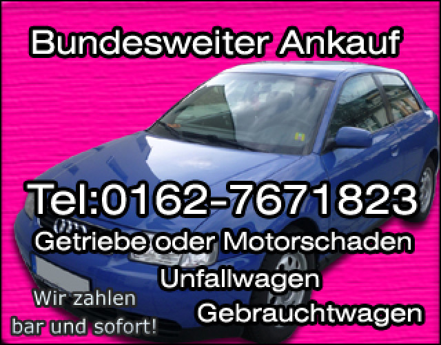 Unfallfahrzeug Zukauf bundesweit! Wildschaden Auffahrunfall - Auto Specials - Ahlen
