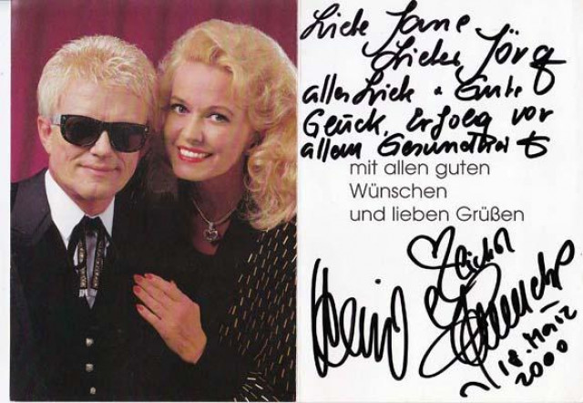 HEINO – Persönliche Widmung auf mit Autogramm! - Sammlungen - Berlin