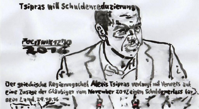 POLITNIK 1270 Athen (dpa) 24.10.16 Original Meierhof - Sammlungen - Tangerhütte
