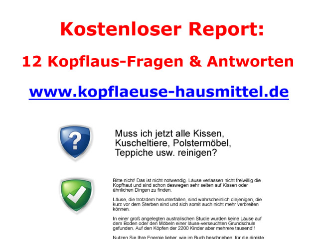 Kopfläuse bekämpfen - Wellness Gesundheit - Hamburg