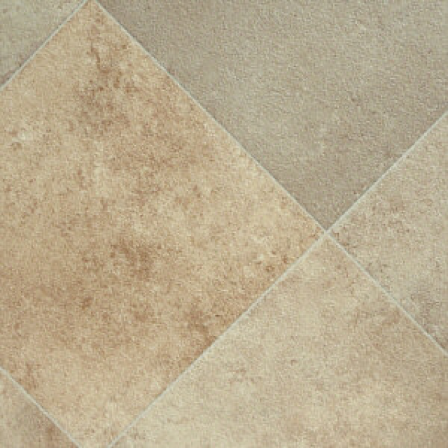 Küche günstig renovieren mit wertigem Profilor PVC-Bodenbelag Dekor: Fliese hell - Renovierung - Düsseldorf