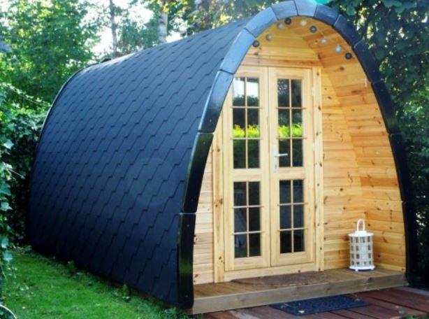 Camping Pod Glamping L400 B240cm 2 Räume 45mm Kiefer wohnstatt - Camping - Rietberg