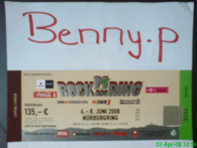 1 x Rock am Ring Ticket - Festivial ist ausverkauft - Eintrittskarten Tickets - Nordhastedt