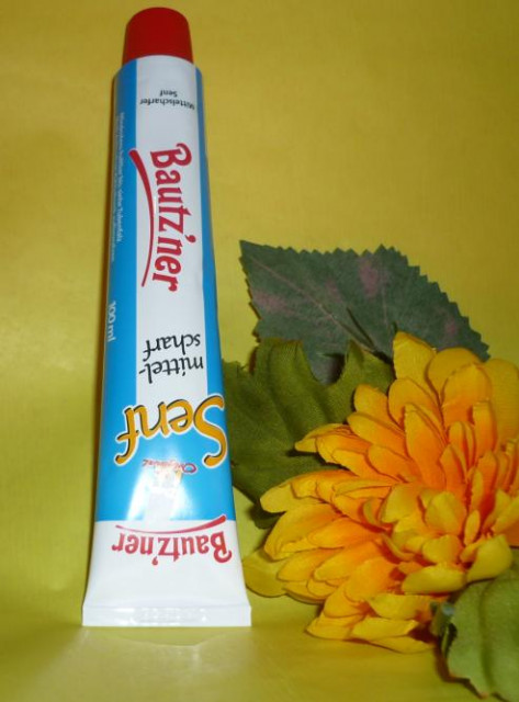 Bautzner Senftube - mittelscharf - vegan - Essen Trinken Genuss - Görlitz