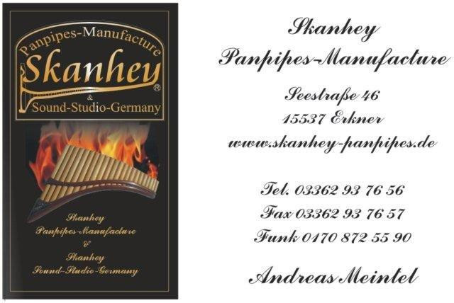 Skanhey Einsteigerpanflöte Classic G1 bis G4 22 Rohre - Musik - Erkner