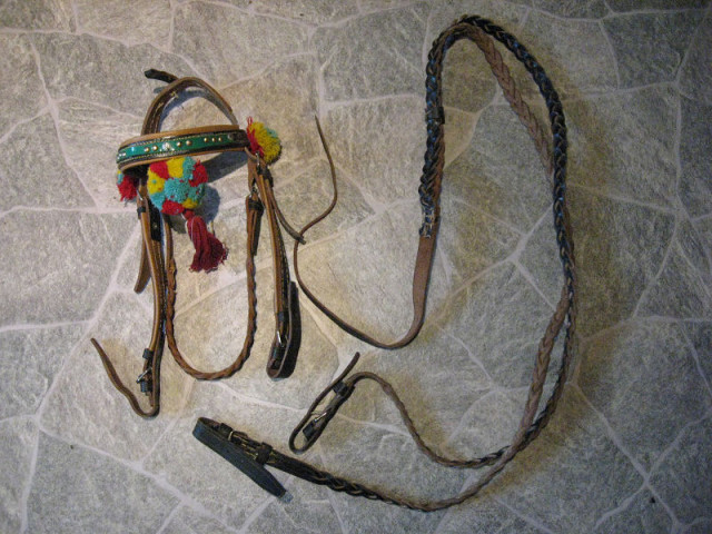 VB-Trense - Prunktrense - Prunk - braun - geflochten - Sport - Cham