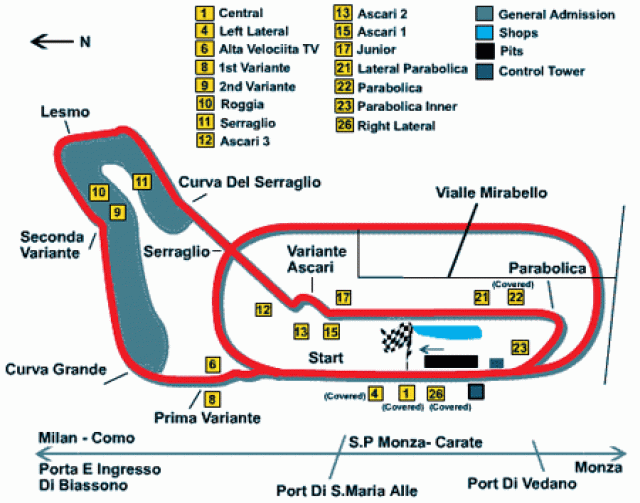 Formel 1 Vip Tickets für den GP von Monza 2013( WE Tickets) 06.09.-08.09.2013 - Eintrittskarten Tickets - Erkelenz