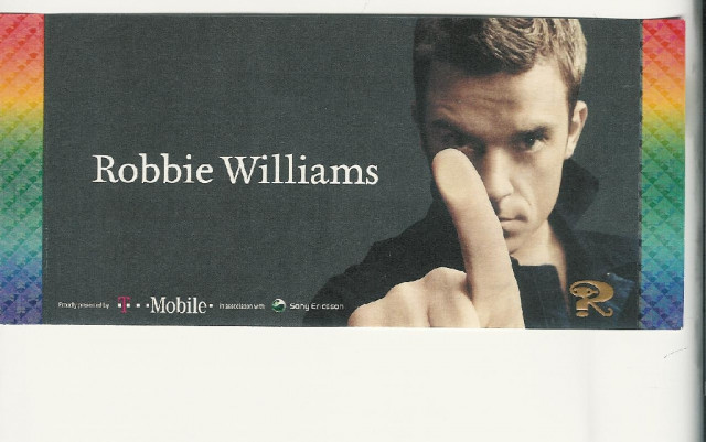 Robbie Williams Ticket - Hamburg 14.07.2006 - Eintrittskarten Tickets - Hamburg