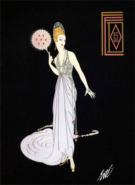 Fedora Butterfly von Erté aus Paris. Signiert! - Sammlungen - Berlin