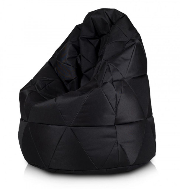 Sitzsackhülle Mega Sako Mix schwarze Dreiecke Schoner 135cm 340l Design Hit - Haushalt - Berlin