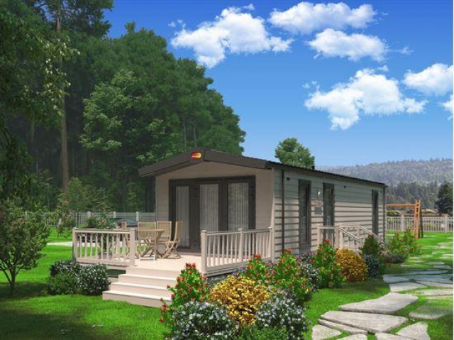 Lark Leisure Home Korfu 10, 40m Mobilheim Wohnwagen Dauercamping Winterfest Wohn - Camping - nordhorn