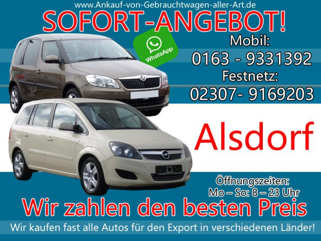 Kaufe jedes Auto Alsdorf | Ankauf von Autos Alsdorf - Fairen Preis verkaufen - Auto Specials - Alsdorf