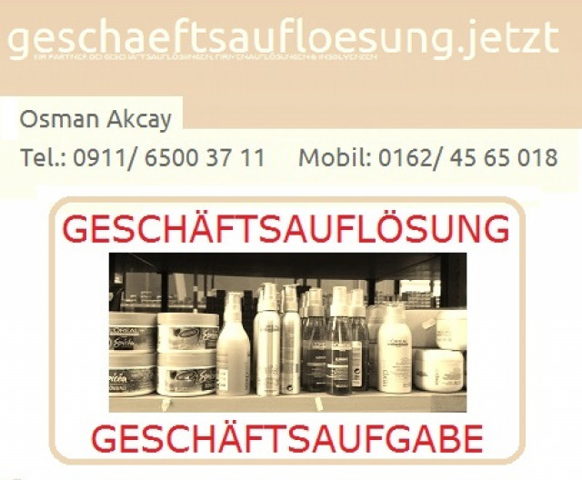 Geschäftsauflösung - Ankauf - geschaeftsaufloesung.jetzt - Buero Geschaeft - Nürnberg