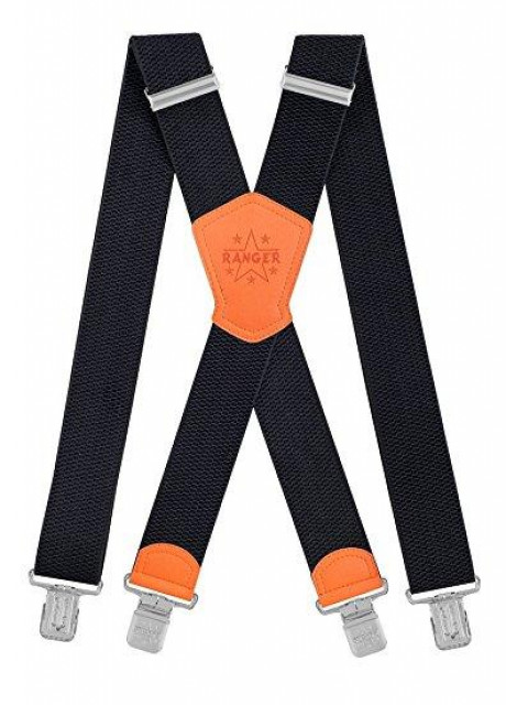 Herrenhosenträger superbreit 5cm Länge 130cm 4 starke Metallklipps verstellbar e - Kleidung Schmuck Accessoires - Hamburg