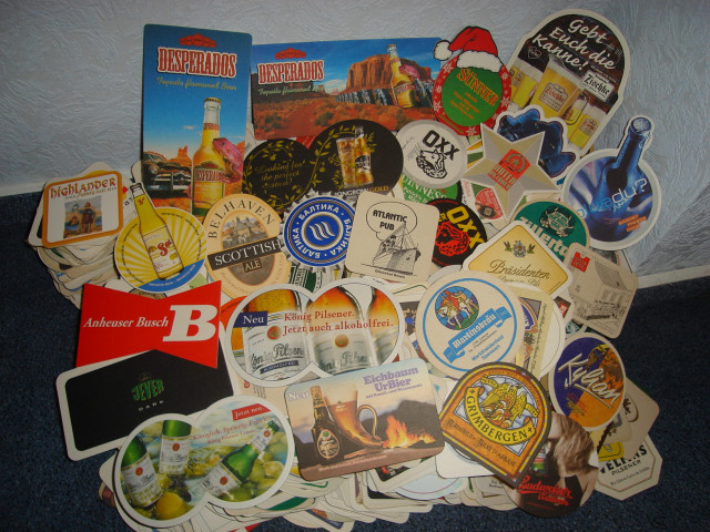 Alte Bierdeckelsammlung, 1300 verschiedene Bierdeckel     - Sammlungen - Wildeshausen