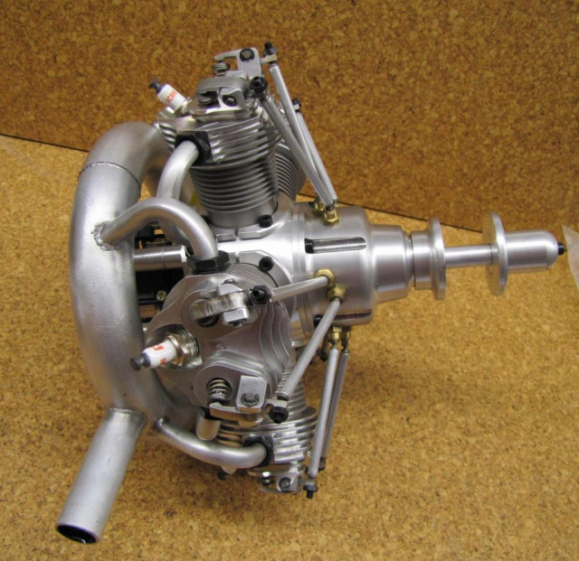 Seidel 5-Zylinder Sternmotor 100 ccm neu - Modellbau - Munster