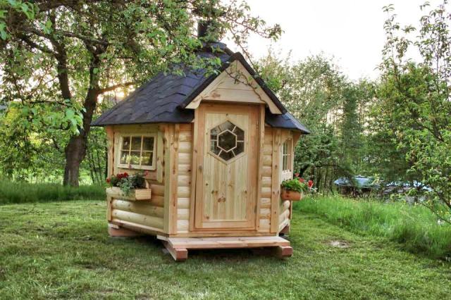 Grillhütte Grillkota KOTA  4.5m² Kiefer - Handwerk Hausbau Garten - Rietberg