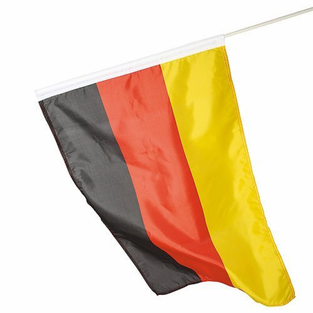 Deutschland-Fahne mit Holzstab - Freizeit - Fürth