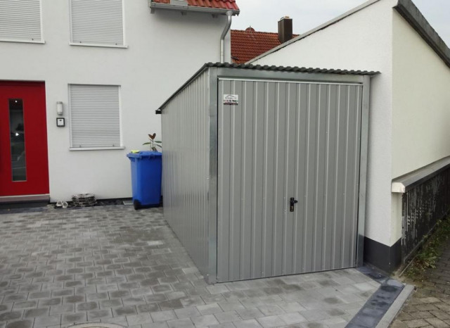 Garage Blechgarage Motorradgarage Schuppen Fertiggarage - 2x3 m