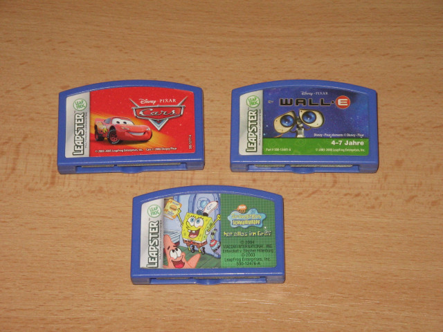  3 seltene Leapster Spiele: Wall, Cars, Spongebob - Baby und Kind - Braak