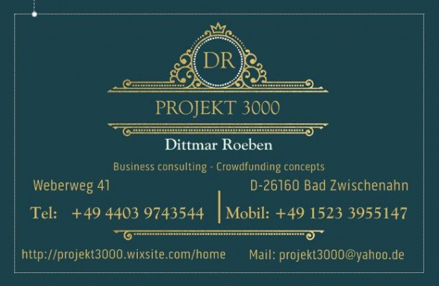 Projektfinanzierung - Kapital - Kredite - Eigenkapitalbeschaffung - Sonstige Anzeigen - Bad Zwischenahn