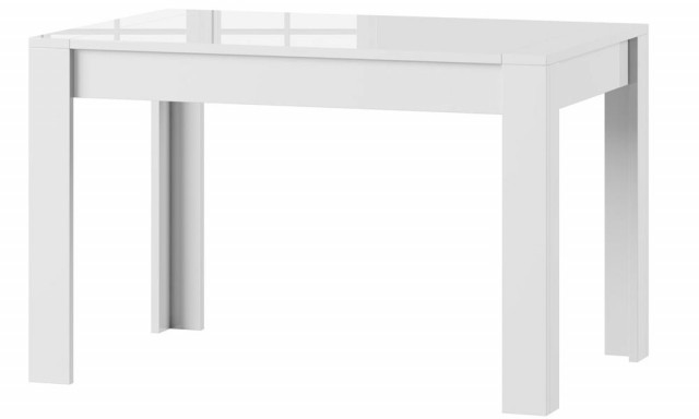 MPS praktisch Tisch SYRIUS 120-190x80x76cm Weiß Hochglanz Esszimmer 4-8 Personen - Haushalt - Magdeburg