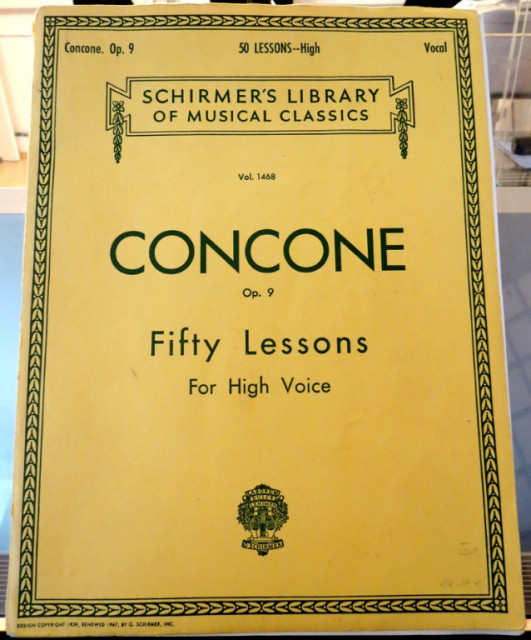 Concone Op. 9 Fifty Lessons for high voice S. 87 / € 10, - - Musik - Reutlingen