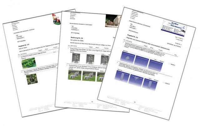 Angebots- und Rechnungsprogramm optional mit Bildern für Hausmeisterbetriebe - Renovierung - Schwetzingen