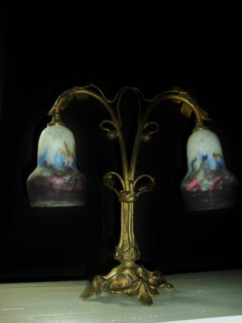 Muller Freres Jugendstil Tischlampe - Sammlungen - Froendenberg