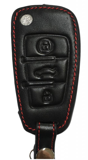 Lederhülle Case Tasche für Schlüssel von Audi A1 A3 8P A3 8V A4 S4 A6 RS6 Q3 Q7  - Auto Zubehoer - Hamburg