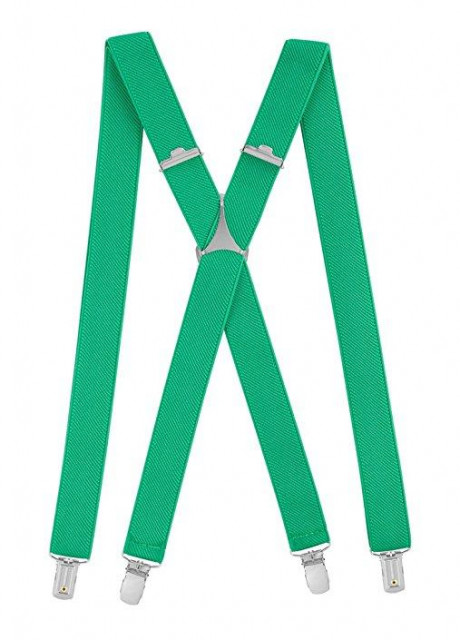 Damenhosenträger X Form 2, 5cm breit 115cm lang 4 starke Metallklipps regulierba - Kleidung Schmuck Accessoires - Erfurt